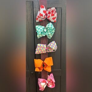 Kids Multi-Color Holiday Hair Bows
